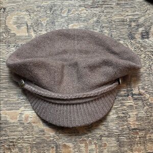 LAUREN Ralph Lauren Brown Knit Beret Hat
